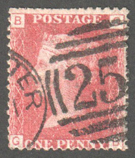 Great Britain Scott 33 Used Plate 118 - GB - Click Image to Close